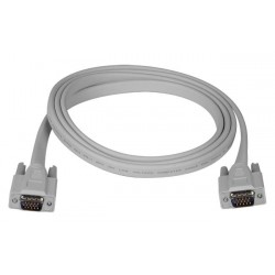Flat VGA Monitor Cable - Male-to-Male